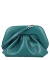 Themoirè Gea Vegan Fabric Clutch In Green