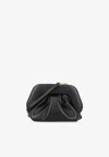Themoirè Gathered Pleated Structured Top Handle In Black