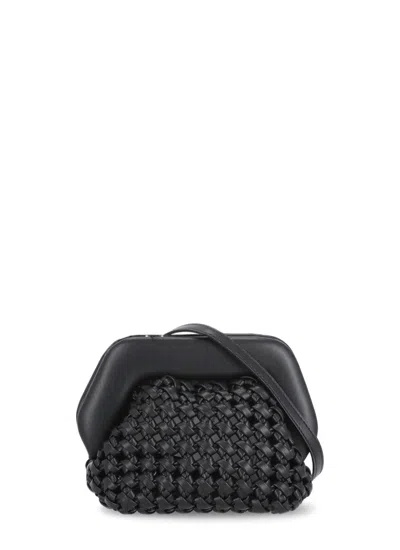 Themoirè Gea Knots Bag In Black