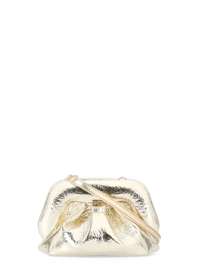 Themoirè Gea Pineapple Clutch Bag In Golden