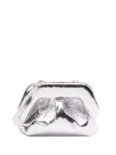 Themoirè Gea Pineapple Cross Body Bag In Silver