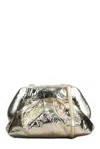Themoirè Gea Pineapple Pleated Crossbody Bag In Pineapple Gold