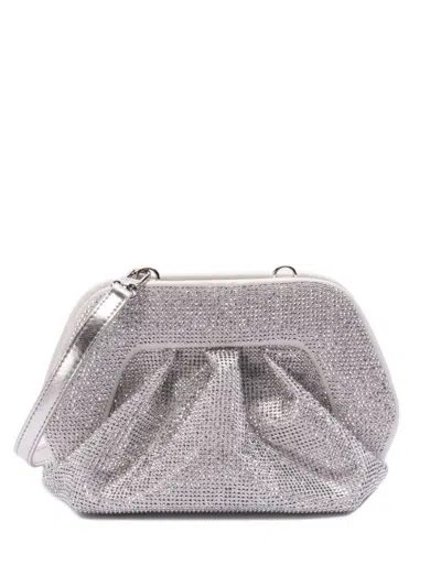 Themoirè Gea Strass Bag In Silver