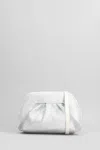 Themoirè Gea Strass Clutch In Silver Fabric In Silver