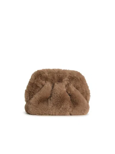 Themoirè Gea Teddy Beige Sorona Bag In Praline