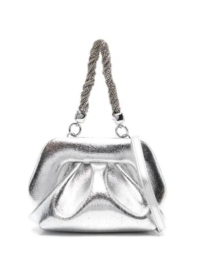 Themoirè Gea Tote Bag In Silver