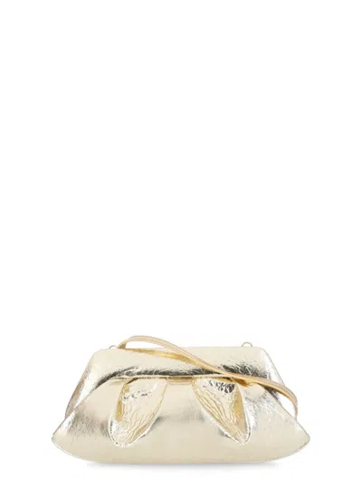 Themoirè Gold Vegan Leather Emera Pineapple Shoulder Bag