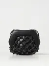 Themoirè Gea Knots Strass Clutch Bag In Black