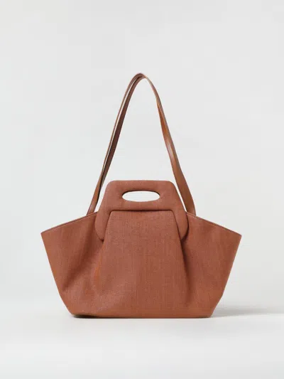 Themoirè Handbag  Woman Color Brown