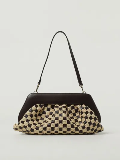 Themoirè Handbag  Woman Color Brown