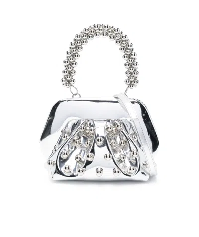 Themoirè Handbag In White