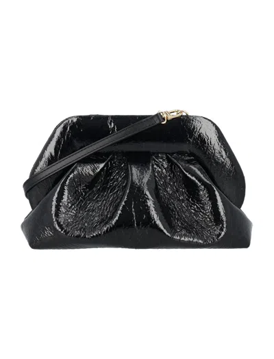 Themoirè Handcrafted Pineapple Leather Clutch For Stylish Women In Black