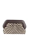 Themoirè Leather Clutch Bag