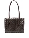 Themoirè Leila Shoulder Bag In Brown