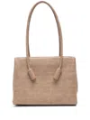 Themoirè Beige Crocodile Bag In Neutrals