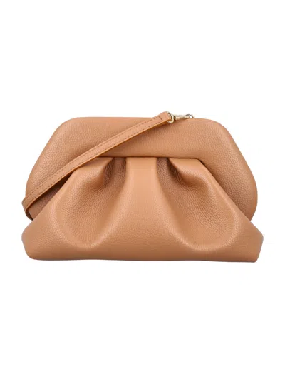 Themoirè Light Brown Tia Clutch