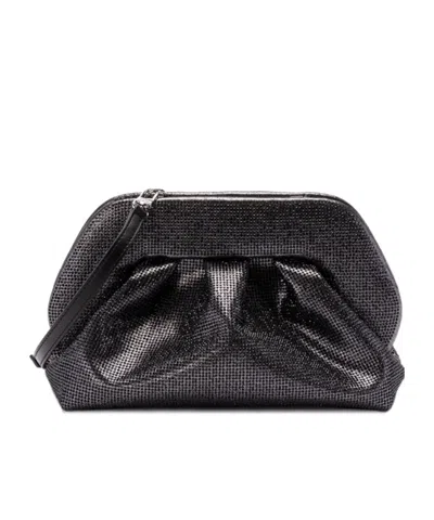 Themoirè Logo Shoulder Bag In Black