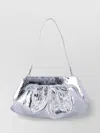 Themoirè Metallic Textured Shoulder Strap Clutch Bag