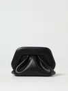 Themoirè Pleated Gathered Clutch Top Handle In Black