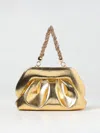 Themoirè Pineapple Cross Body Bag With Pleat Detailing In 金色