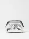Themoirè Clutch "emera" In Silver