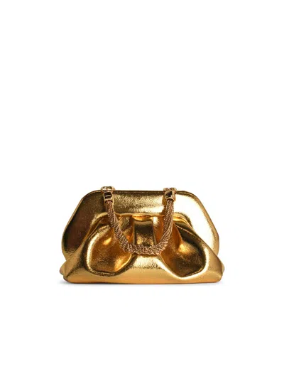 Themoirè Moirè 'tia' Gold Palm Bag