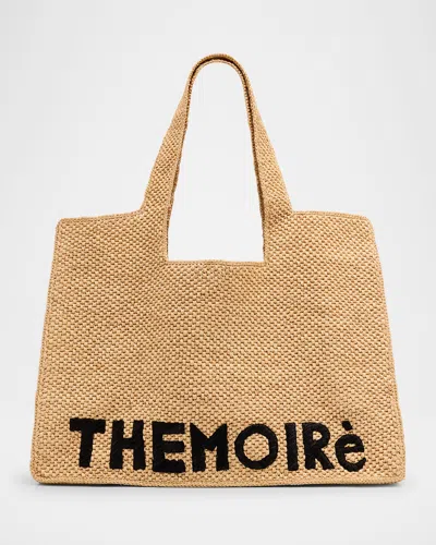 Themoirè Morea Raffia Vegan Fabric Shoulder Bag