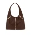 Themoirè Ninfa Whipstitch Shoulder Bag In Red