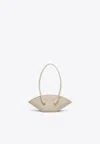 Themoirè Olympia Shoulder Bag In White