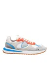 Shop Themoirè Olympique Sneakers In Leather And Fabric In White