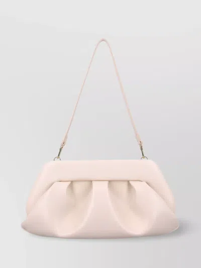 Themoirè Pleated Clutch And Shoulder Strap