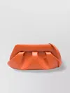 Themoirè Pleated Design Vegan Leather Clutch
