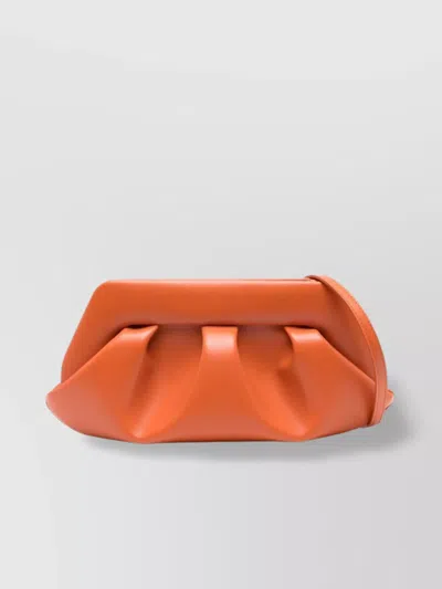 Themoirè Pleated Design Vegan Leather Clutch