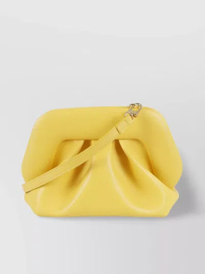 Themoirè Pleated Gathered Clutch Wrist Strap