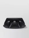 Themoirè Pleated Rectangular Shoulder Bag With Detachable Strap