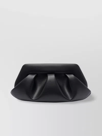 Themoirè Pleated Rectangular Shoulder Bag With Detachable Strap