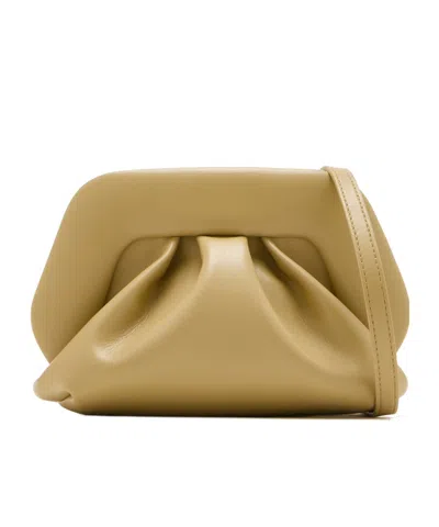 Themoirè Pleated Shoulder Bag In Nude