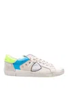Themoirè Prsx Sneakers In Fabric And Leather In Multicolour