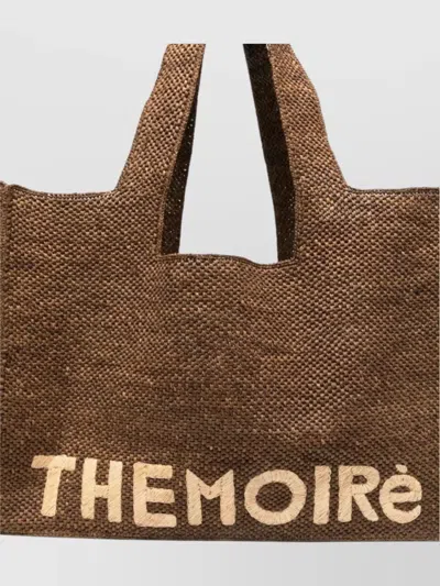 Themoirè Raffia Woven Tote Bag