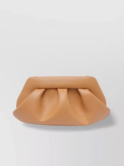Themoirè Rectangular Shape Cross-body Bag With Pleated Design