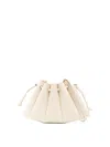 Themoirè Pleated Shoulder Bag Adjustable Strap In Neutral