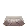 Themoirè Silver Rose Vegan Leather Clutch In Pink