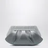 Themoirè Silver/black Clutch With Rhinestones