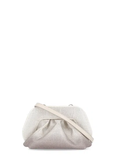 Themoirè Strass Degrade Pochette In Silver Rose