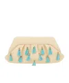 Themoirè Emera Fringe Vegan Fabric Clutch Bag