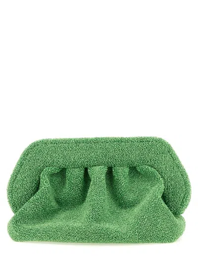 Themoirè Textured Green Bag With Gathered Body