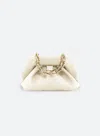 Themoirè Tia Apple Clutch In Linen In White