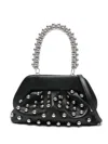 Themoirè Tia Beads Tote Bag In Black