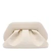 Themoirè Shell-colored Tia Bag With Adjustable Strap In White