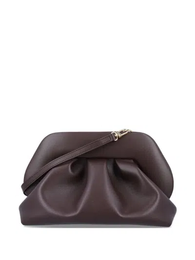 Themoirè Tia Clutch Bag In 红色